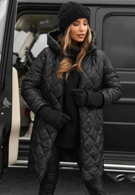 VERA - QUILTED WINTER COAT WITH HOOD
