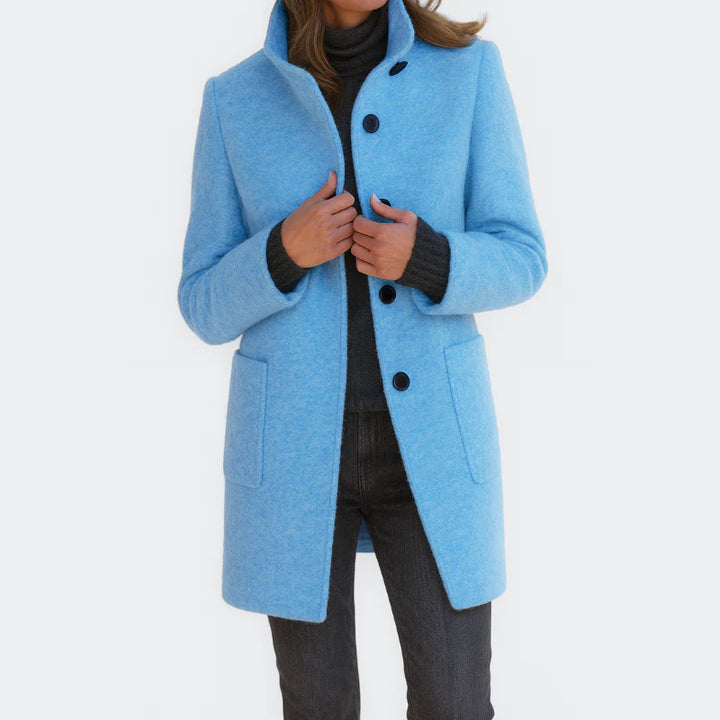 LIVIA | WOMEN'S COAT WITH HIGH COLLAR