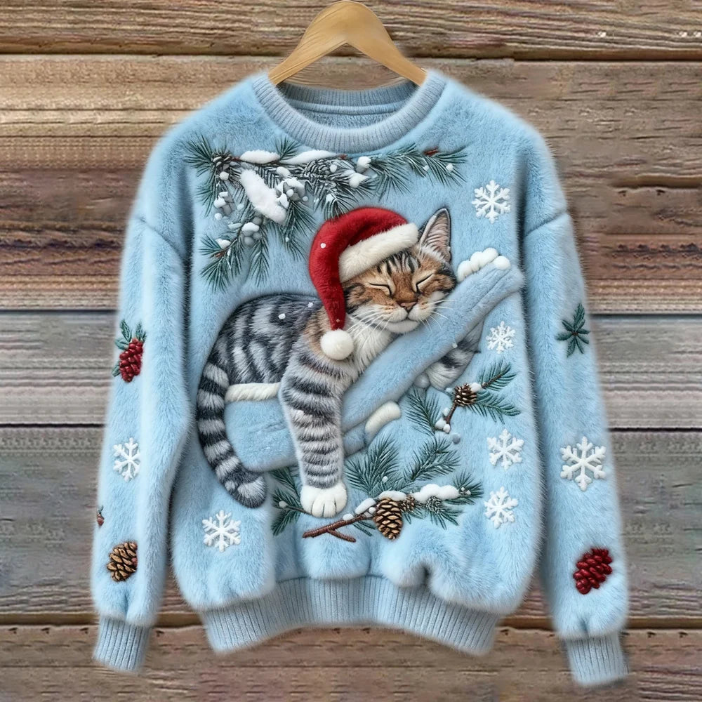 BELLA | COZY FESTIVE THEME SWEATER