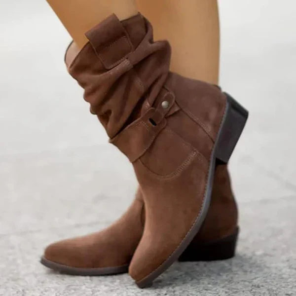 CAMILLE | LOW HEEL ANKLE BOOTS