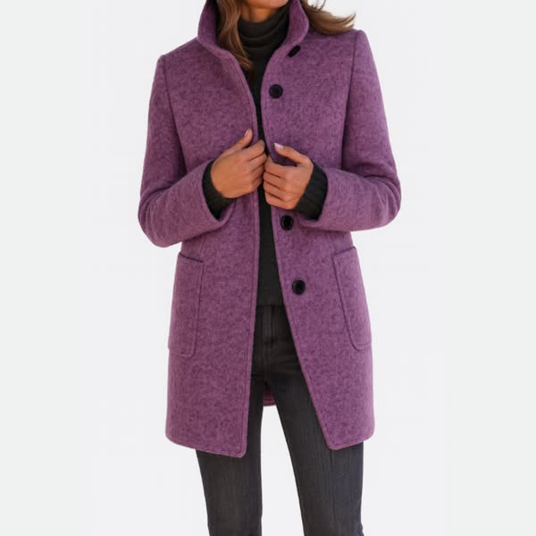 LIVIA | WOMEN'S COAT WITH HIGH COLLAR