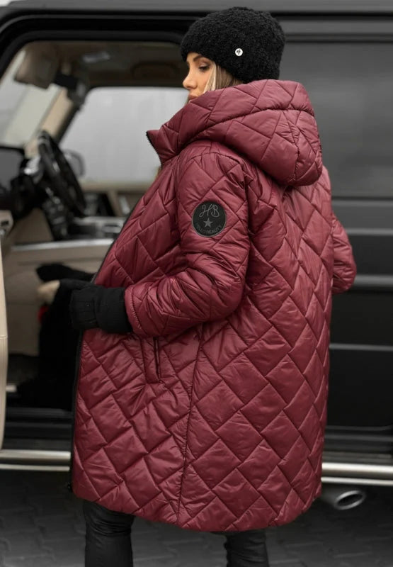 VERA - QUILTED WINTER COAT WITH HOOD