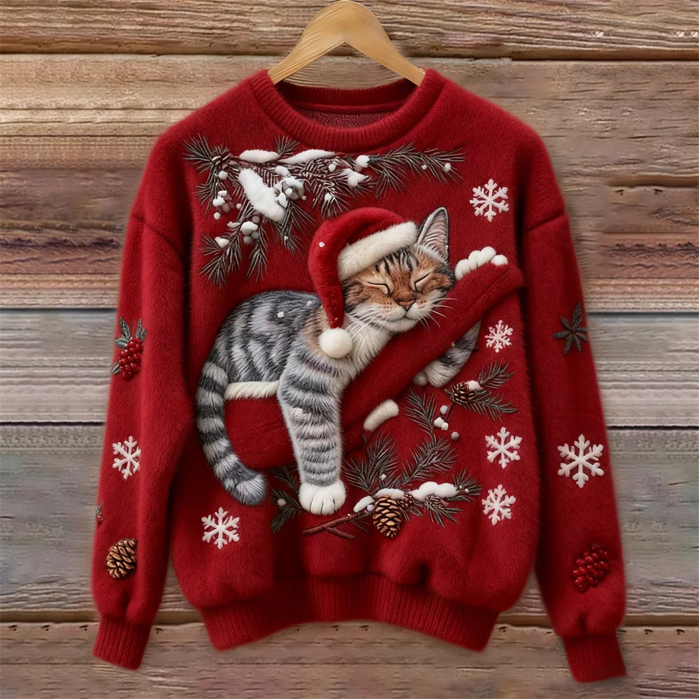 BELLA | COZY FESTIVE THEME SWEATER