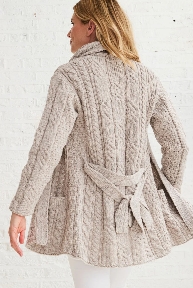 GLENHAVEN | SHAWL ARAN NECK CARDIGAN