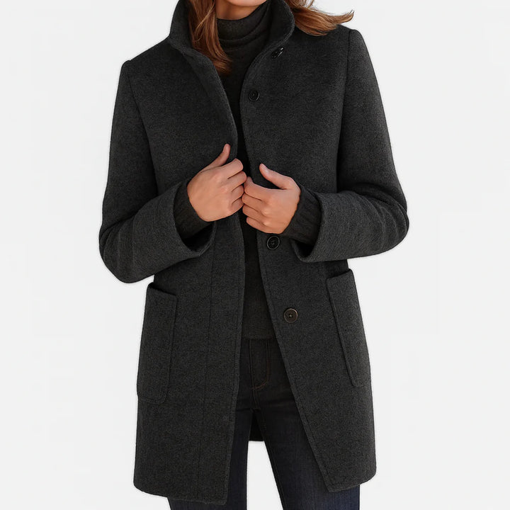 LIVIA | WOMEN'S COAT WITH HIGH COLLAR