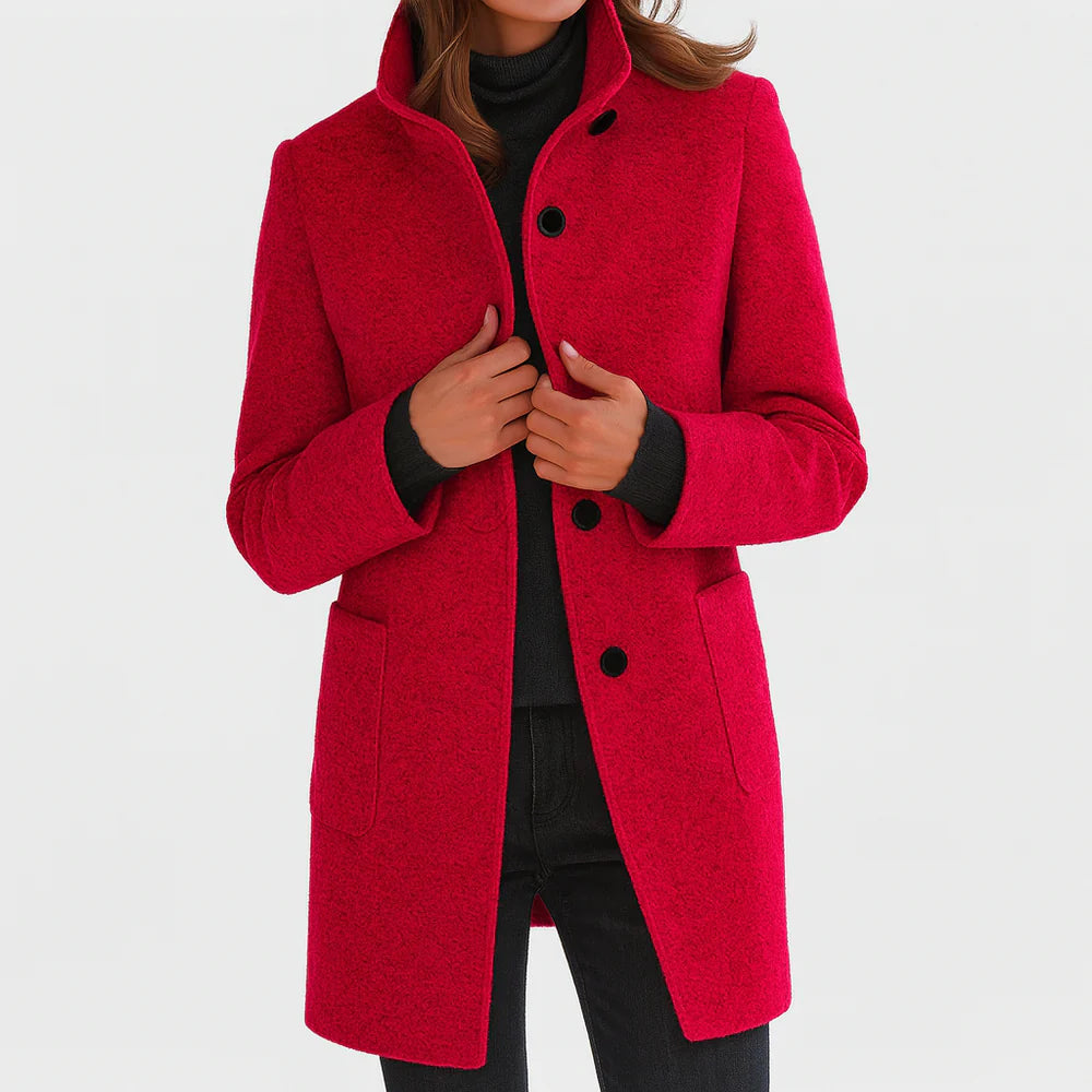 LIVIA | WOMEN'S COAT WITH HIGH COLLAR