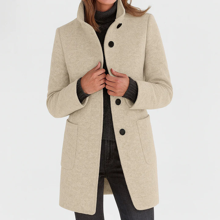 LIVIA | WOMEN'S COAT WITH HIGH COLLAR