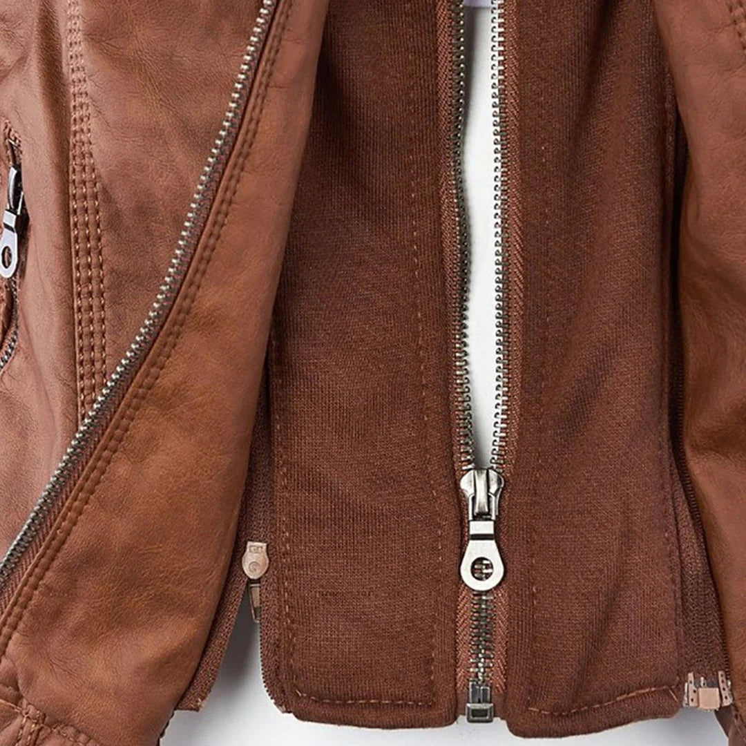 SOFIA | STYLISH LEATHER JACKET