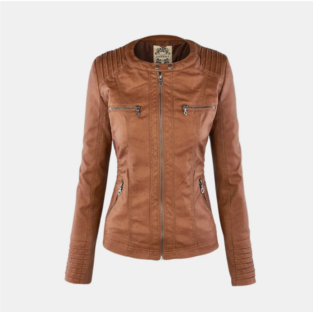 SOFIA | STYLISH LEATHER JACKET
