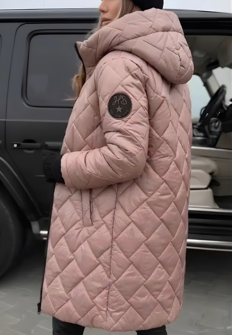 VERA - QUILTED WINTER COAT WITH HOOD