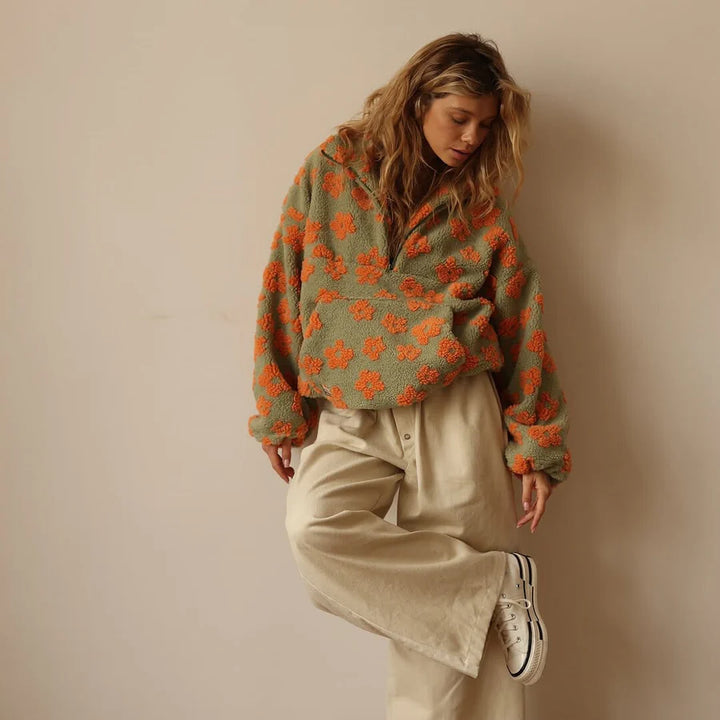 SIENNA | SWEATER WITH FLORAL PRINT