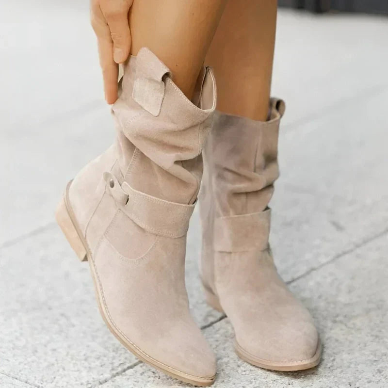 CAMILLE | LOW HEEL ANKLE BOOTS