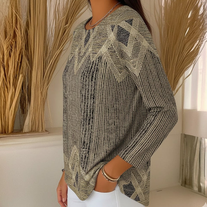 MAYA | ELEGANT TEXTURED KNIT LONGSLEEVE