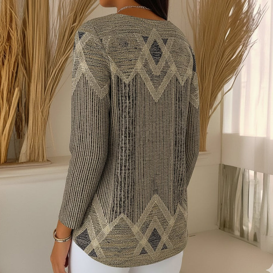 MAYA | ELEGANT TEXTURED KNIT LONGSLEEVE